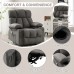 Massage Recliner Chair with Heat and Vibration, Ergonomic Rocking Lounge Chair with 4 Side Pockets, 2 Cup Holders, USB Charging Port - SL-1026